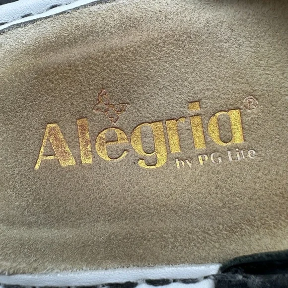 Alegria Floral Embroidered Clara Slides Sandals EU 38 US 7.5 Leather Slip Ons - Picture 11 of 16